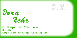 dora nehr business card